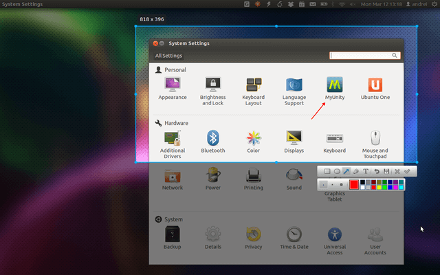 اسکرین شات لینوکس