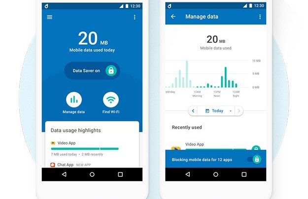 مدیریت اینترنت موبایل با اپلیکیشن گوگل