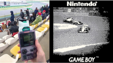 عکس‌برداری از مسابقات فرمول 1 با Game Boy