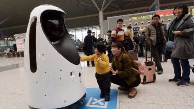 روبات پلیس چینی با قابلیت تشخیص چهره