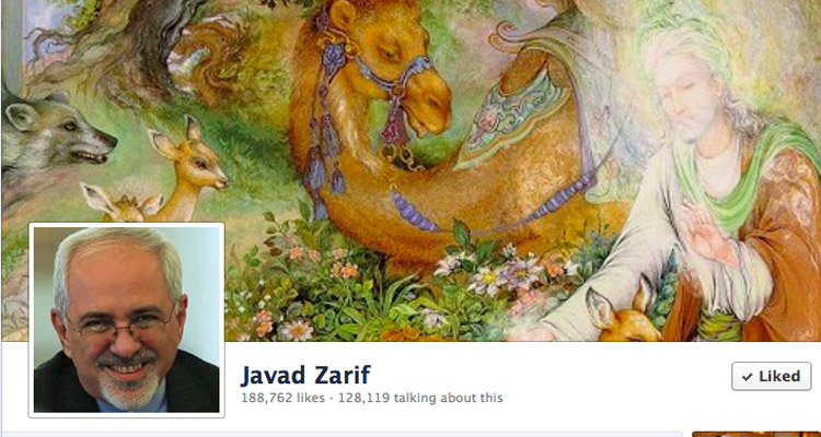 ظریف : صفحه فیس‌بوکم هک شده است