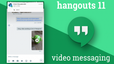 امکان ارسال ویدئو در نسخه جدید Hangouts