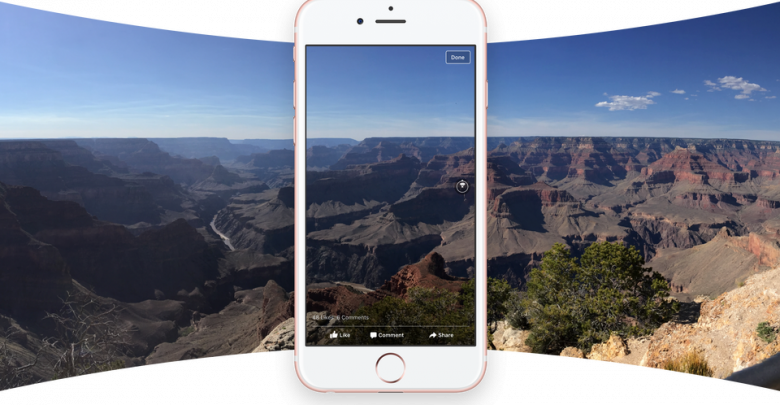 آموزش استفاده از عکس‌های 360 درجه در فیس‌بوک