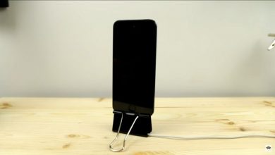 با گیره کاغذ پایه شارژر برای موبایل بسازید