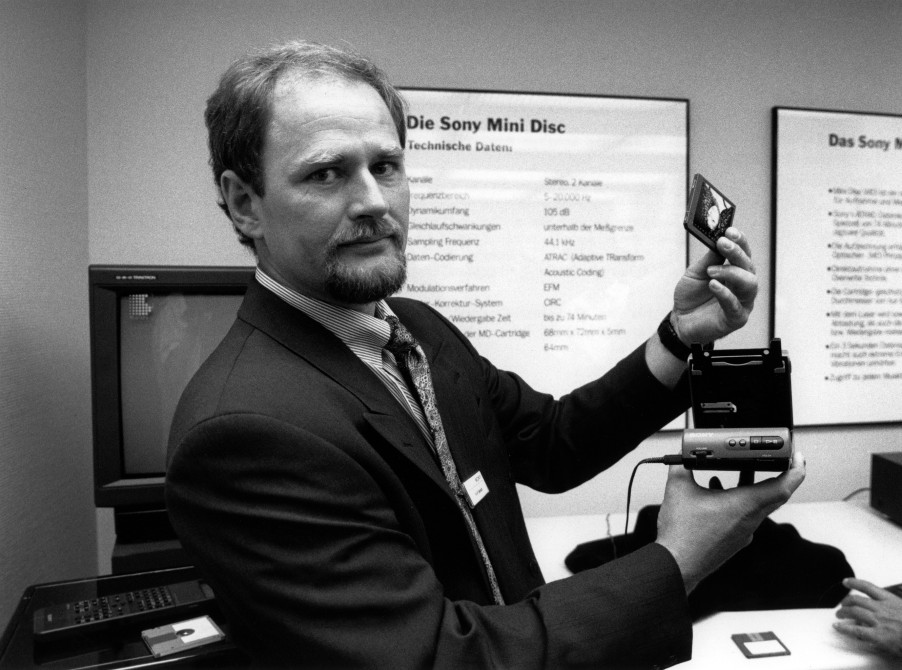 سونی فناوری مینی دیسک را به نمایش می‌گذارد - ۱۹۹۱
