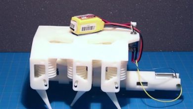 روبات هیدرولیکی که چاپ شده است