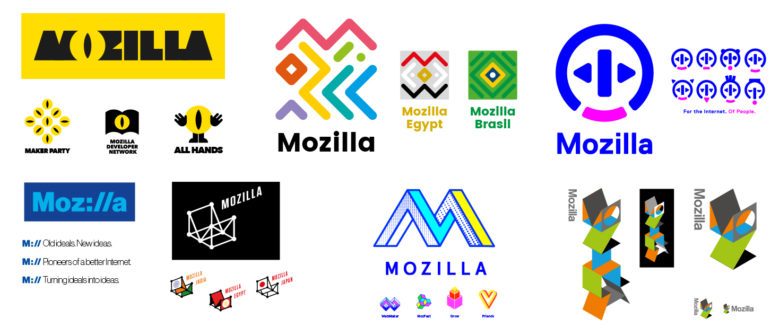 هفت طرح برگزیده برای لوگوی موزیلا