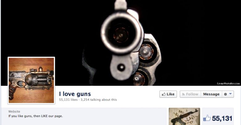 فروش اسلحه در فیس‌بوک ممنوع شد