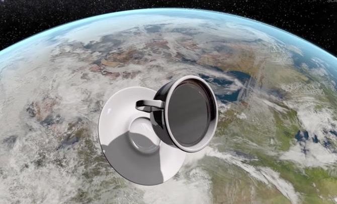 نوشیدن قهوه در ایستگاه فضایی+ویدئو