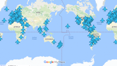 نقشه وای‌فای رایگان فرودگاه‌های مختلف جهان
