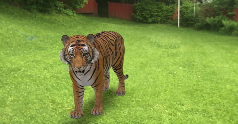 تماشای حیوانات در ابعاد واقعی با قابلیت AR گوگل