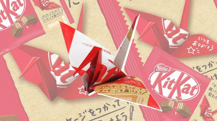 با بسته‌بندی‌های کاغذی شکلات‌های کیت‌کیت می‌توانید اشیای اوریگامی‌بسازید