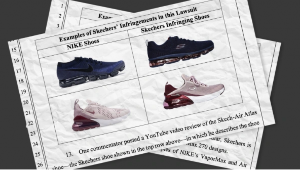 نایک میگوید که اسکیچرز دیزاین کفشهای این شرکت را به سرقت برده است