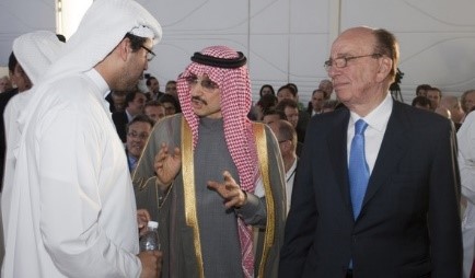 روپرت مرداک مالک نیوزکورپ و ولیدبن طلال شاهزاده سعودی