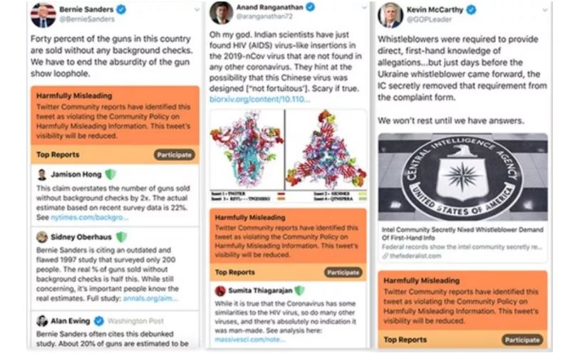 اخبار و اطلاعات جعلی در توییتر با رنگ نارنجی