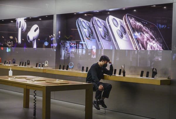 تعطیلی تمامی فروشگاه‌های اپل تا 8 فروردین بجز فروشگاه‌های چین