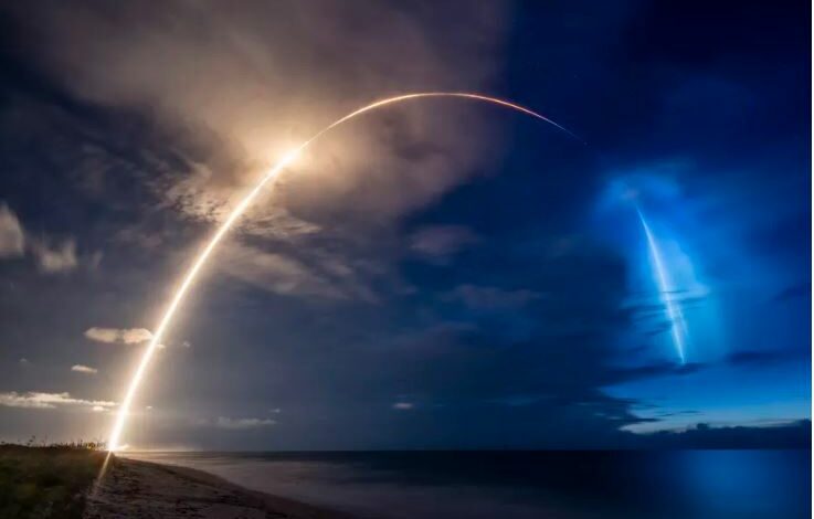 پرتاب 58 ماهواره جدید استارلینک به فضا با موشک فالکون 9
