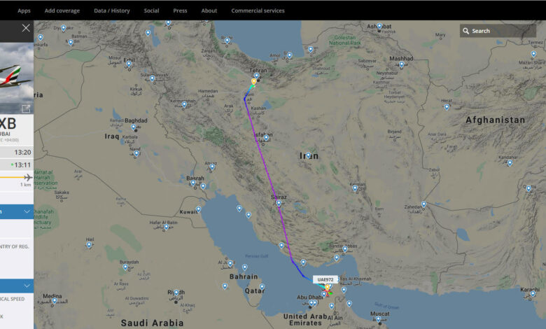 پرواز امارات به تهران برقرار شد