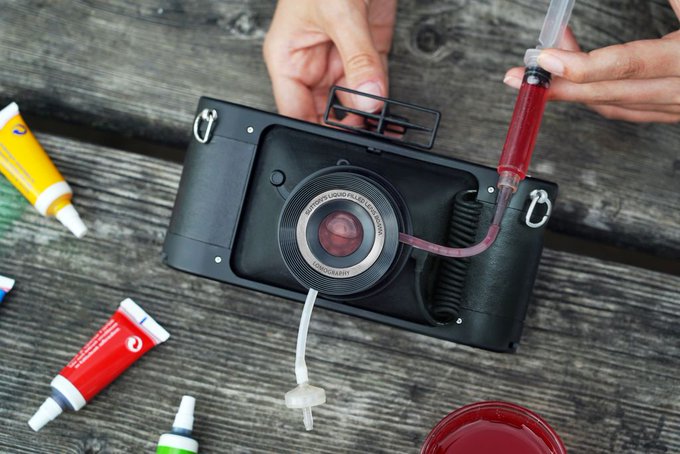 ساخت دوربینی که لنز آن با مایعات پر می‌شود