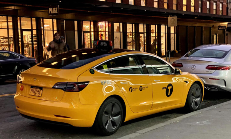 تسلا مدل 3 به عنوان اولین تاکسی زرد الکتریکی وارد نیویورک شد