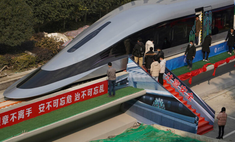 رونمایی از قطار جدیدی چینی‌ها با حداکثر سرعت 620 کیلومتر بر ساعت