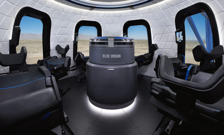 پیشنهاد 2.8 میلیارد دلاری برای نشستن روی صندلی فضاپیمای بلو اوریجین