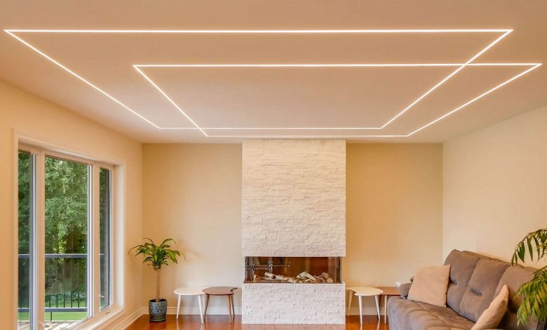 نورهای خطی جادویی زیبایی در صنعت نورپردازی فضای داخلی ساختمان است