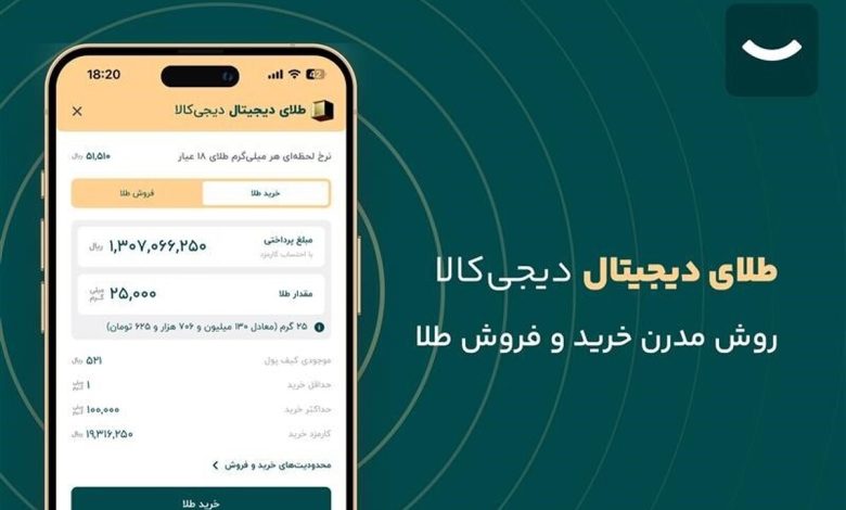 راهنمای قدم به قدم خرید سریع، امن و مطمئن طلای دیجیتال از دیجی کالا