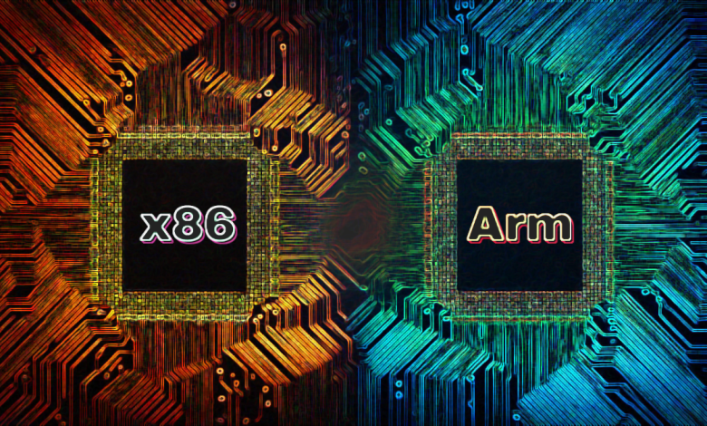 مقایسه پردازنده ARM و x86 در لپ‌تاپ‌های ۲۰۲۵