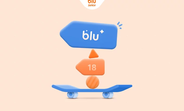 کاربران بلوجونیور با ورود به ۱۸ سالگی می‌توانند حساب خود را به بلو منتقل کنند