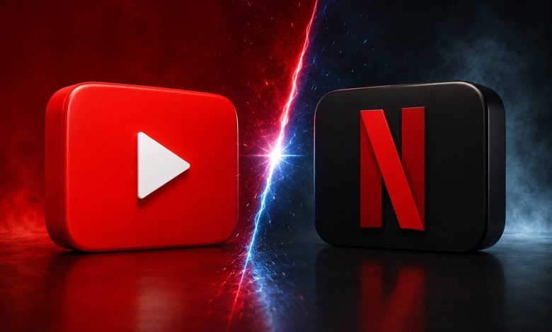 یوتیوب برای نخستین بار از نتفلیکس جلو زد