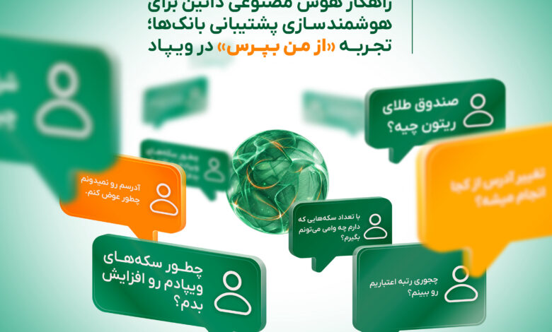 راهکار هوش مصنوعی داتین برای هوشمندسازی پشتیبانی بانک‌ها؛ تجربه «از من بپرس» در ویپاد