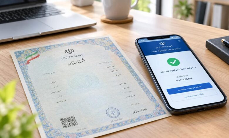 تغییر نام و دریافت شناسنامه المثنی بدون مراجعه حضوری