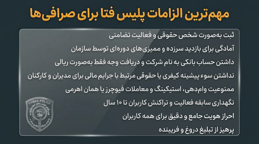 مهمترین الزامات پلیس فتا